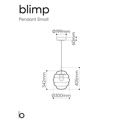 Bomma Blimp LED skleněné závěsné svítidlo