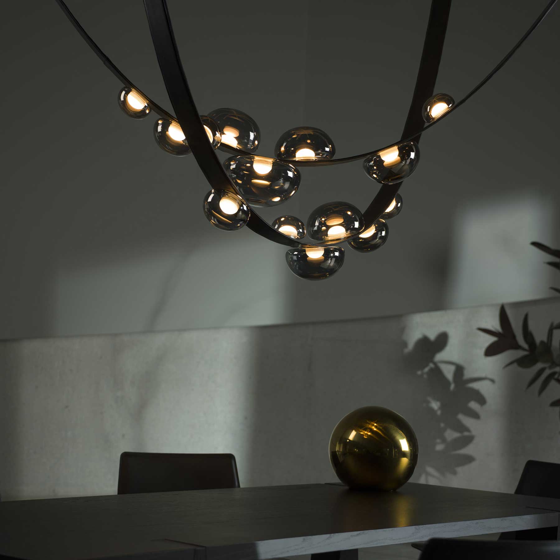 Bomma Dew Drops LED skleněné závěsné svítidlo