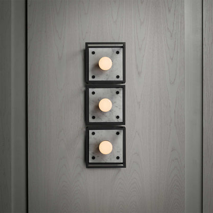 Buster & Punch E27 Caged nástěnné mramorové svítidlo