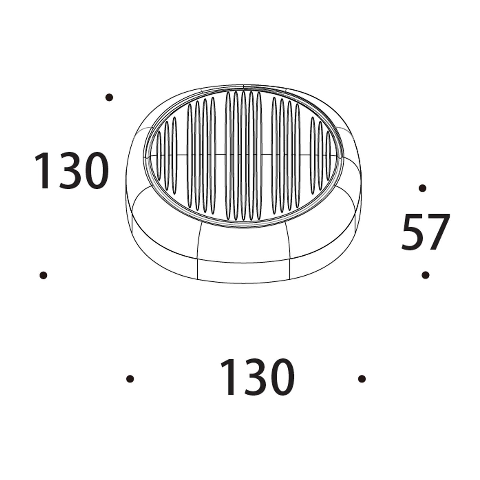 Clario LED přisazené skleněné svítidlo Ra>90 IP65