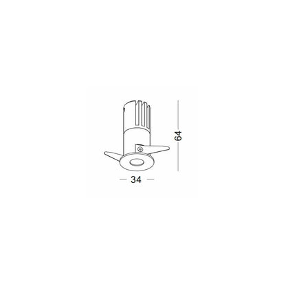 Black hole Spotlight LED zápustné kulaté svítidlo Ra>90