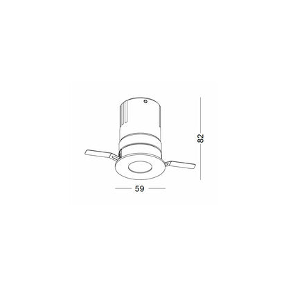 Black hole Spotlight LED zápustné kulaté svítidlo Ra>90