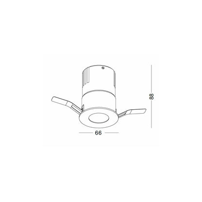 Black hole Spotlight LED zápustné kulaté svítidlo Ra>90