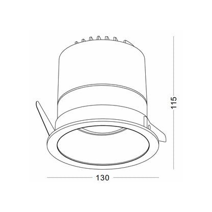 Spotlight LED zápustné kulaté svítidlo Ra90