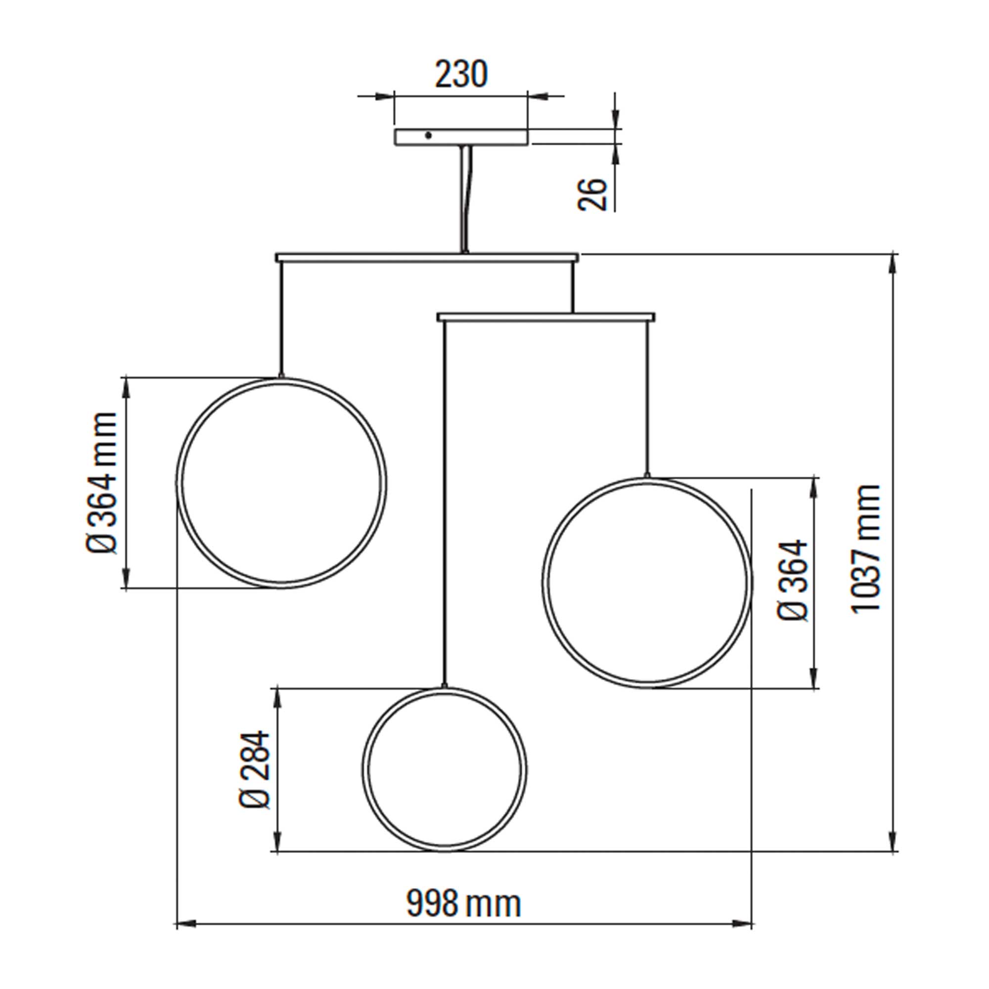 DCW éditions Focus LED viseća svjetiljka