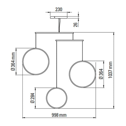 DCW éditions Focus LED viseća svjetiljka