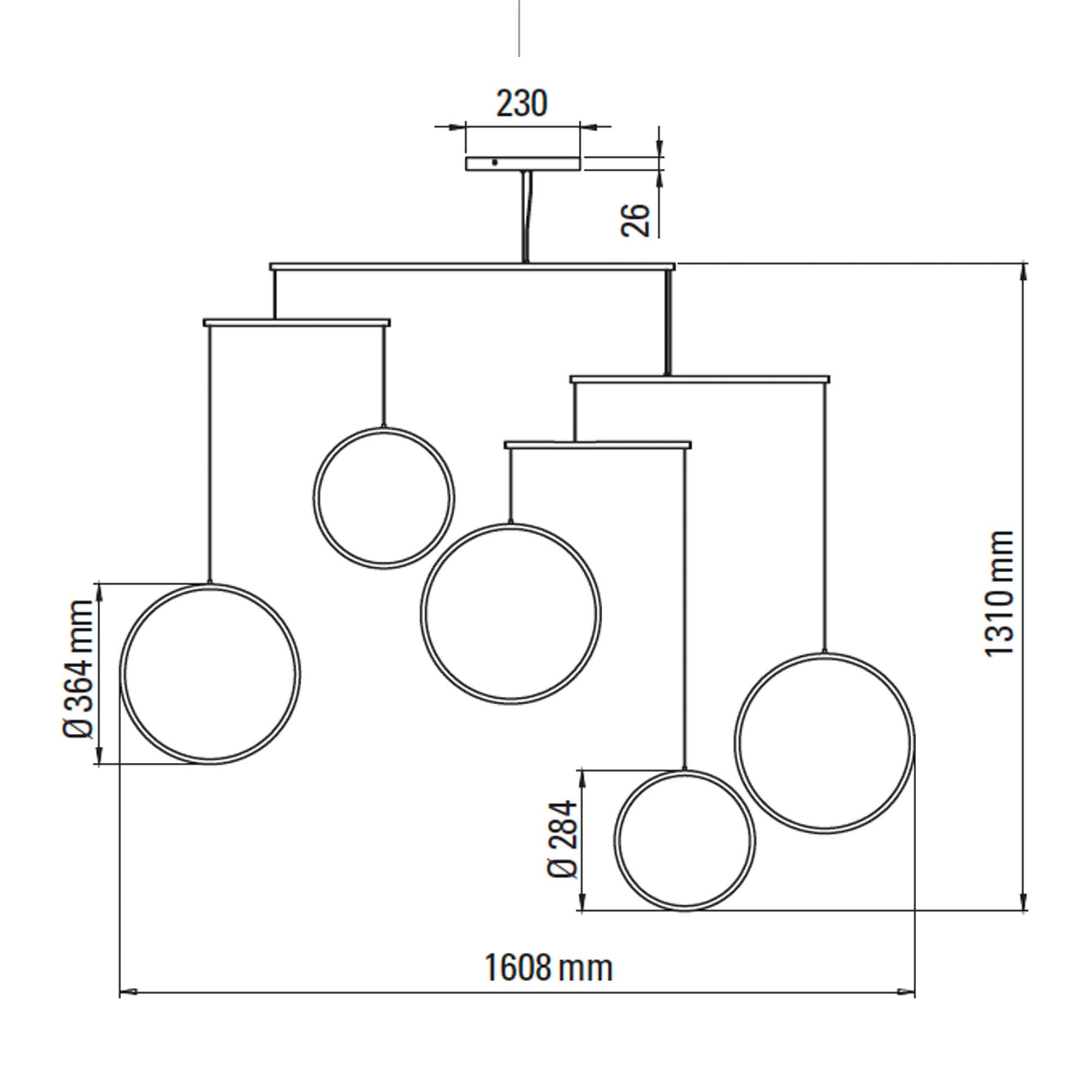 DCW éditions Focus LED viseća svjetiljka