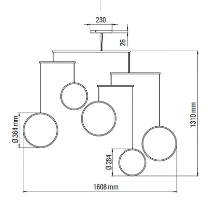 DCW éditions Focus LED viseća svjetiljka