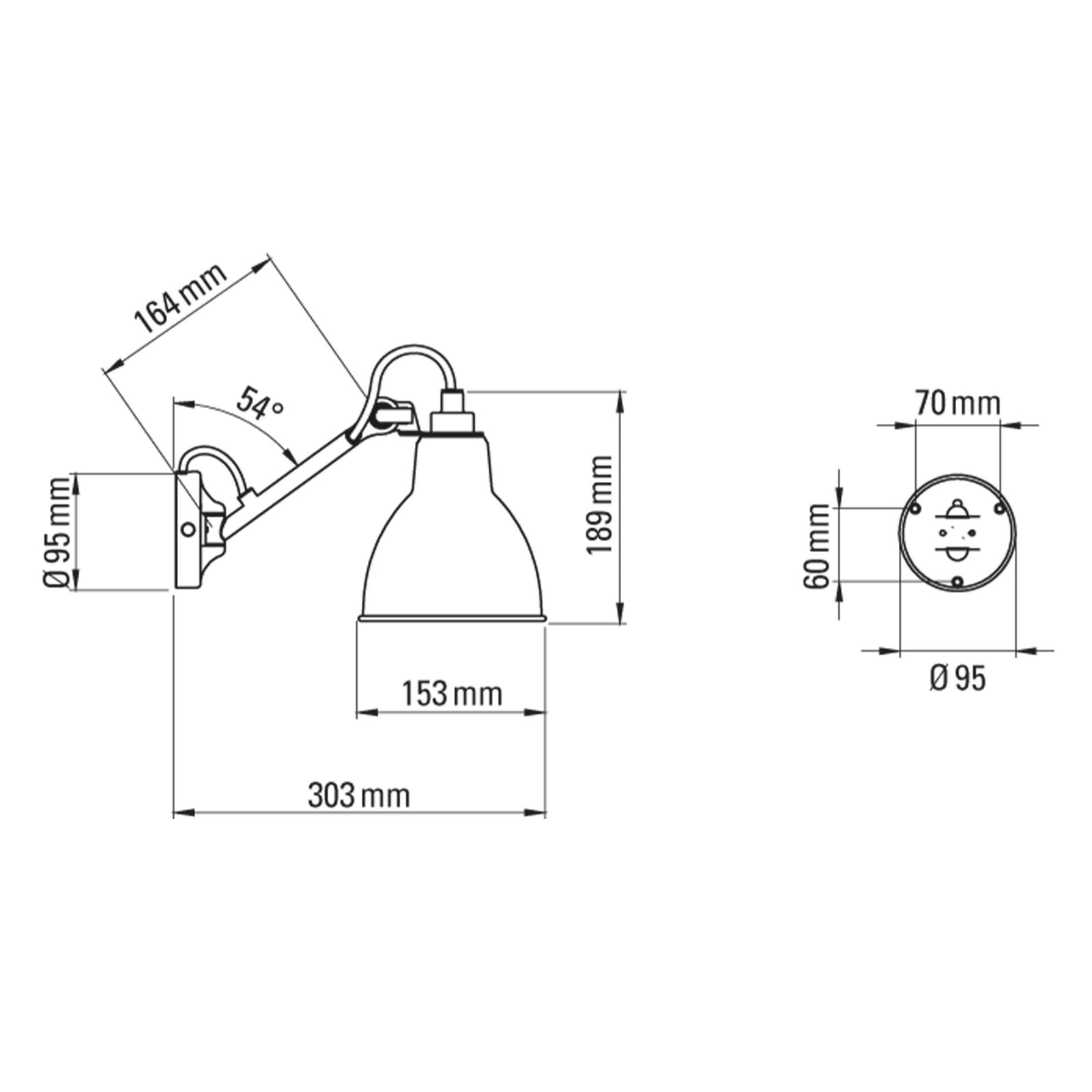 DCW éditions Lampe Gras br. 104 E27 svjetiljka za kupaonicu IP44