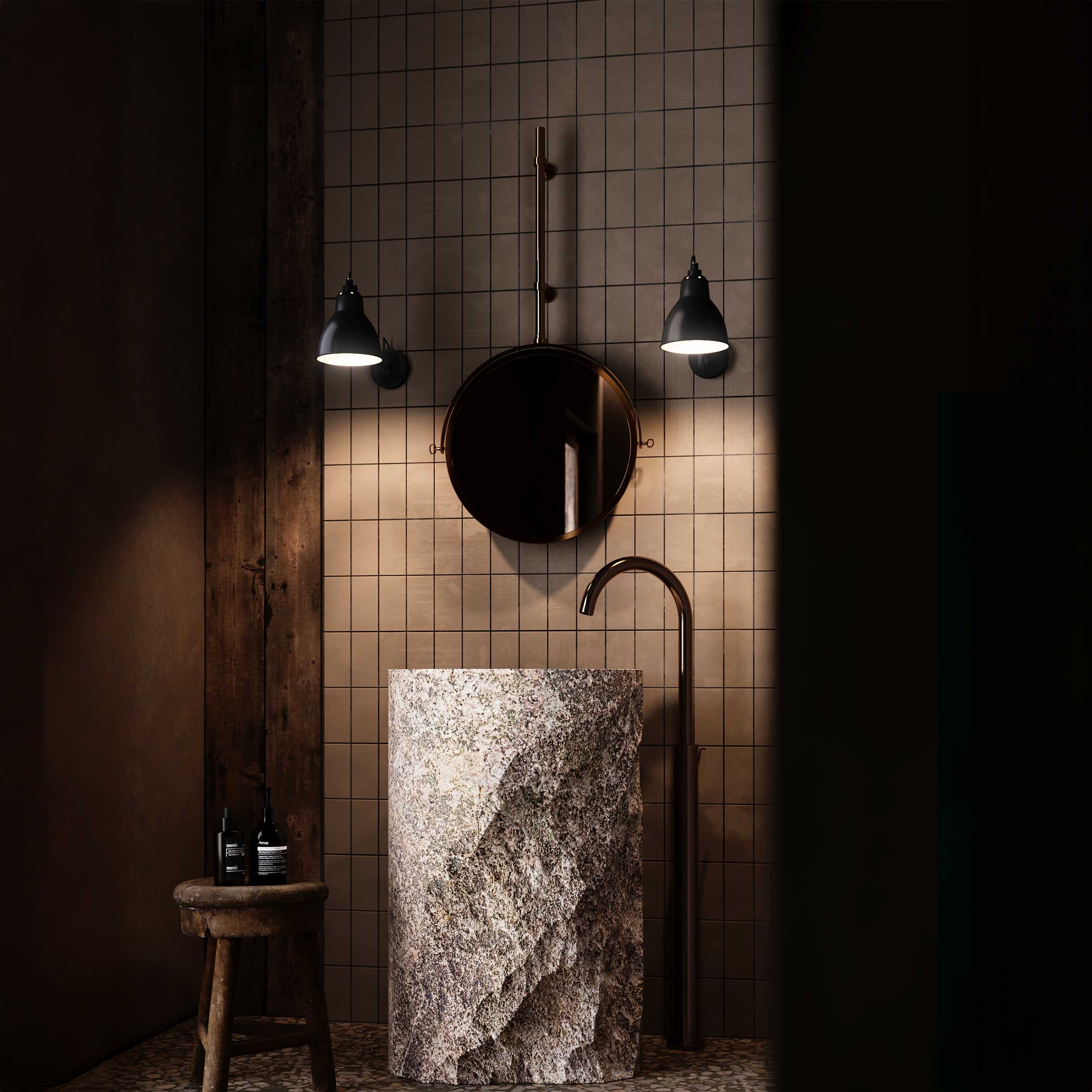 DCW éditions Lampe Gras N°104 E27 kupaonska svjetiljka IP44