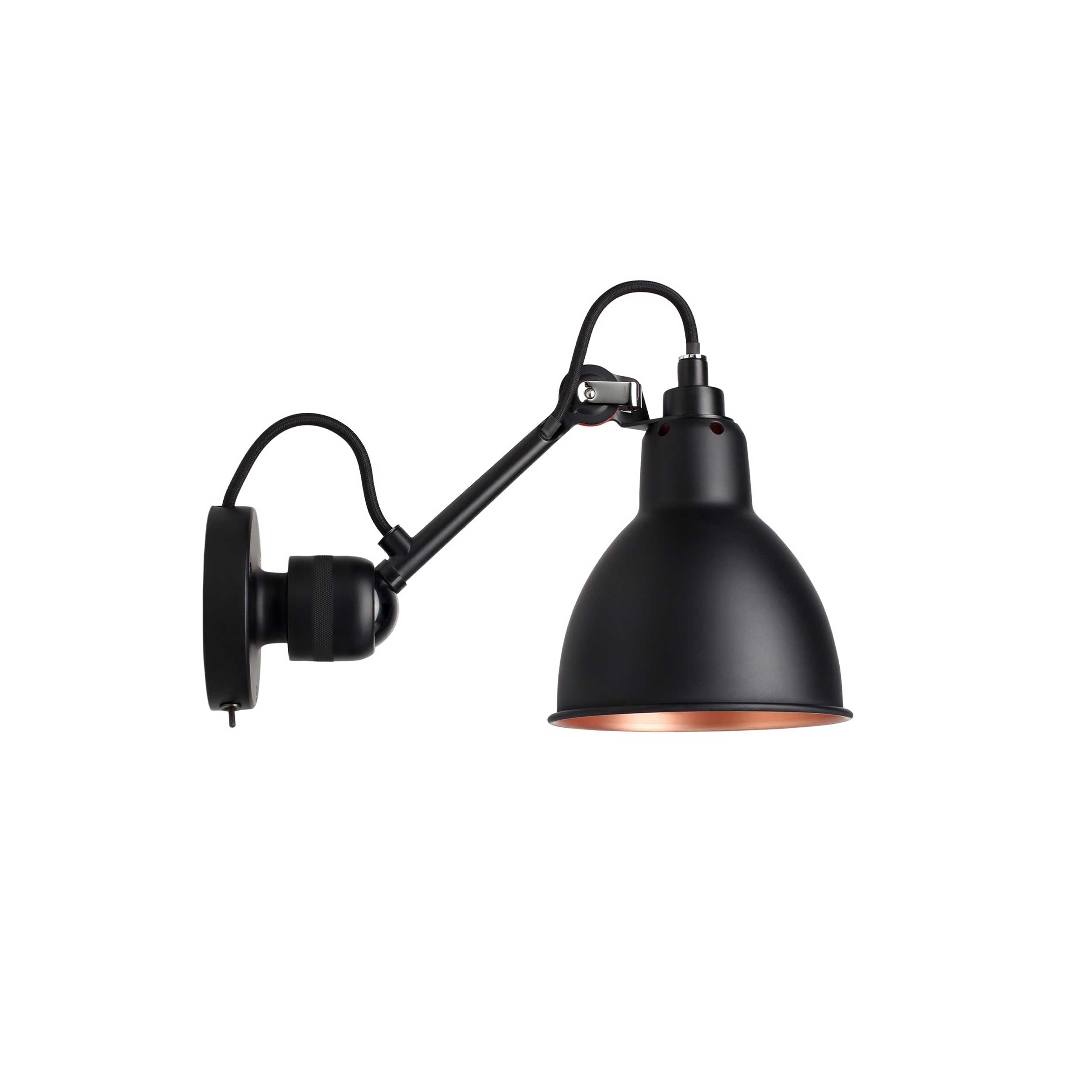 DCW éditions Lampe Gras N°304 E14 zidna svjetiljka, crna