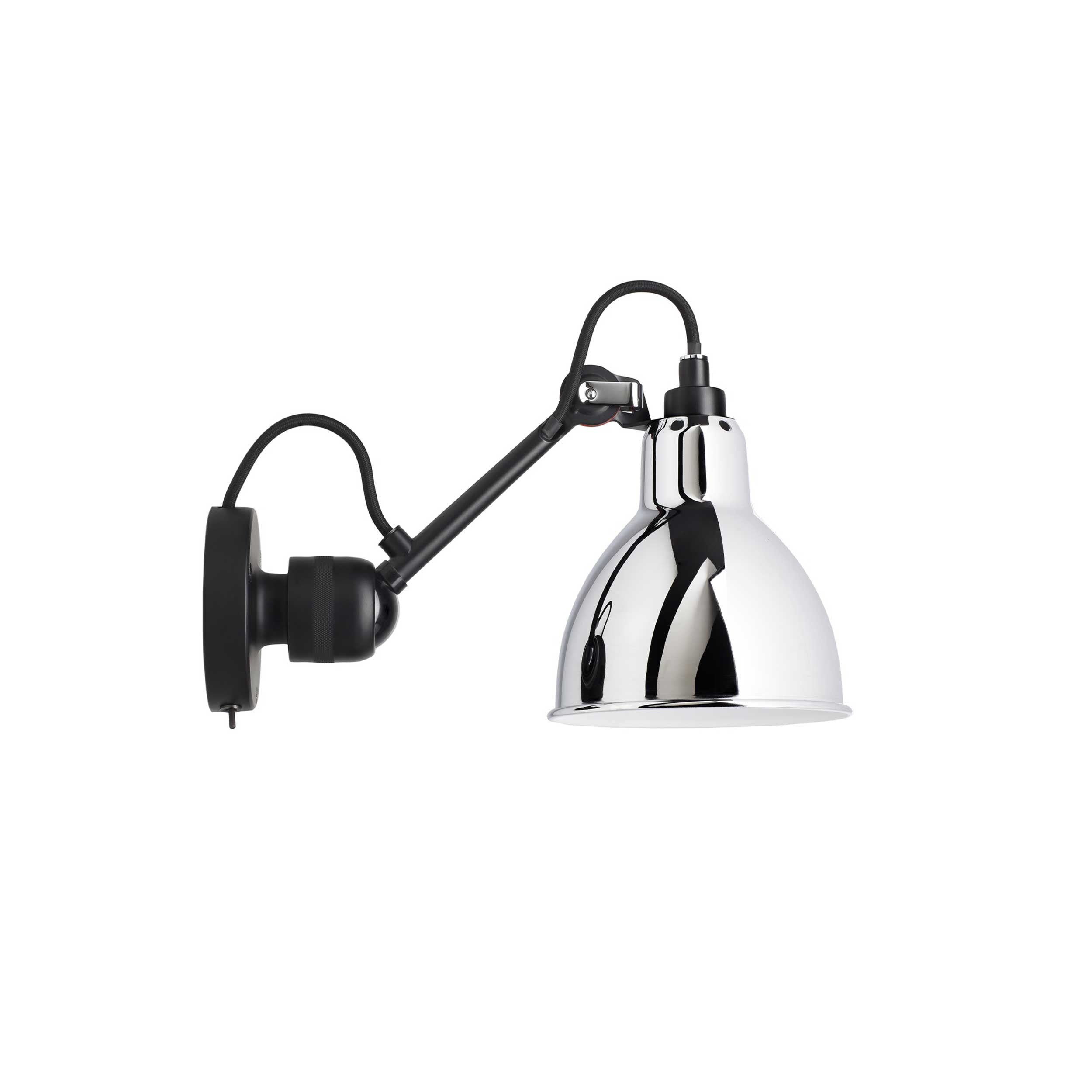 DCW éditions Lampe Gras N°304 E14 zidna svjetiljka, crna