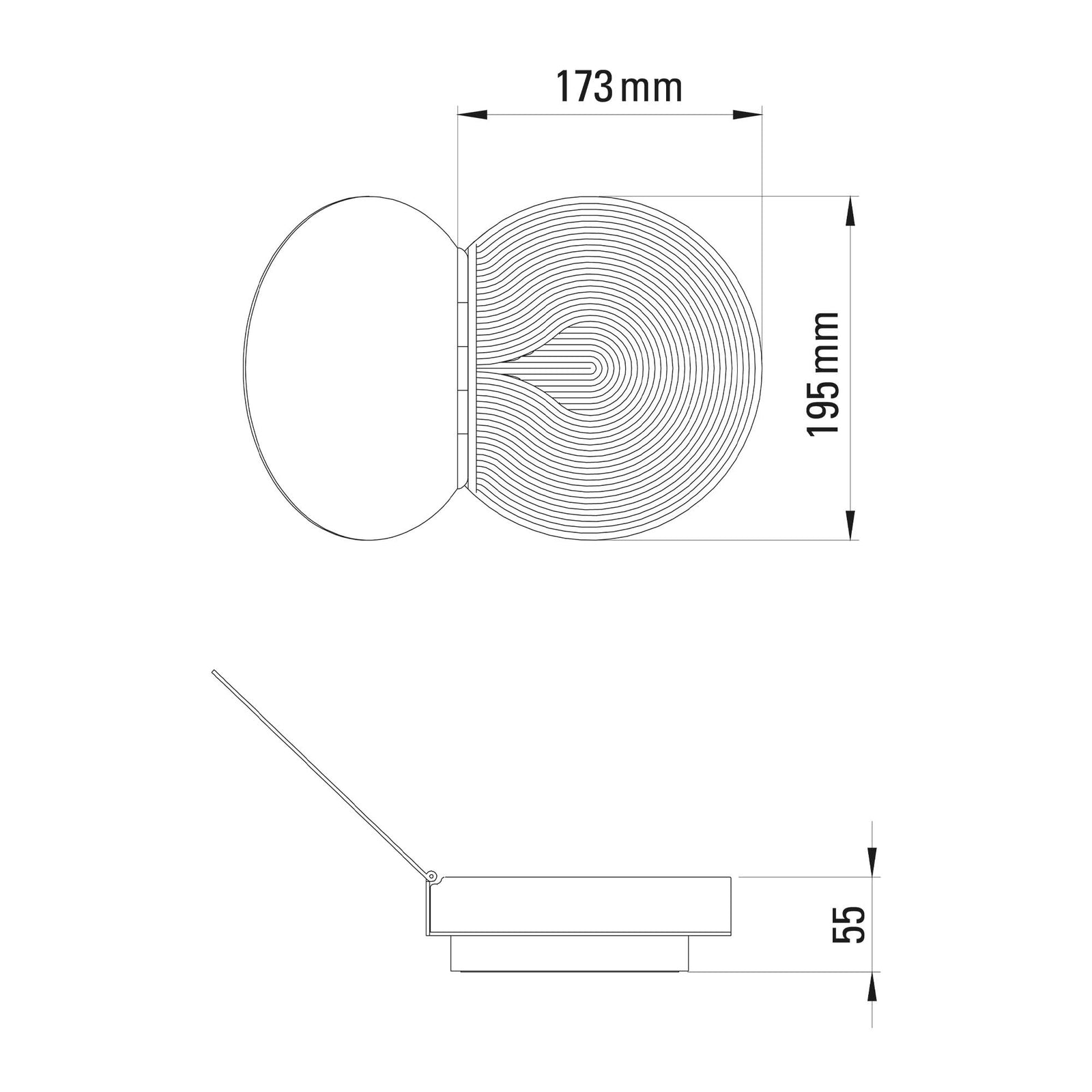DCW éditions Poudrier LED zidna svjetiljka