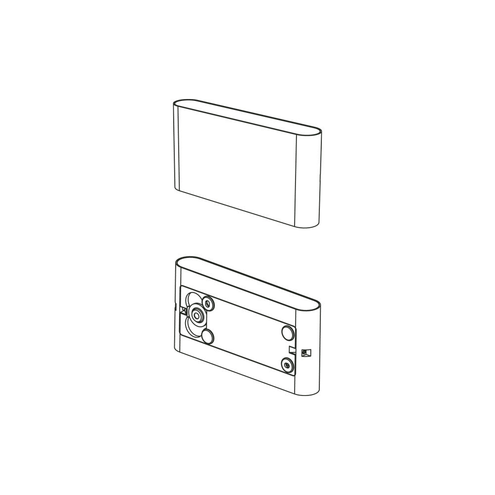 Dopo Mura LED přisazené svítidlo černé