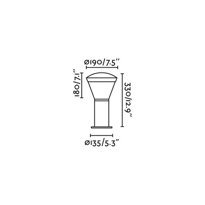 Faro Shelby vanjska LED stupna svjetiljka IP54