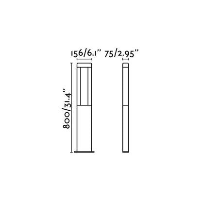 Faro Nanda vanjska LED svjetiljka za stup, IP54
