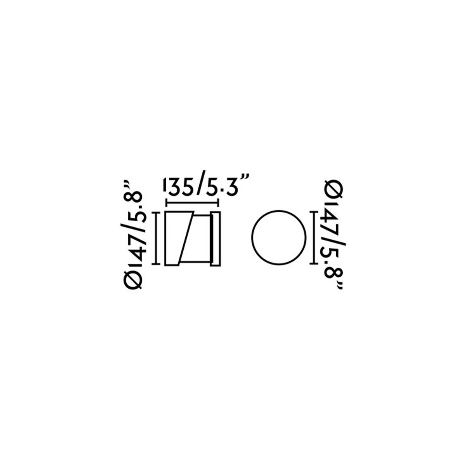 Faro Block E27 vanjska zidna svjetiljka IP65