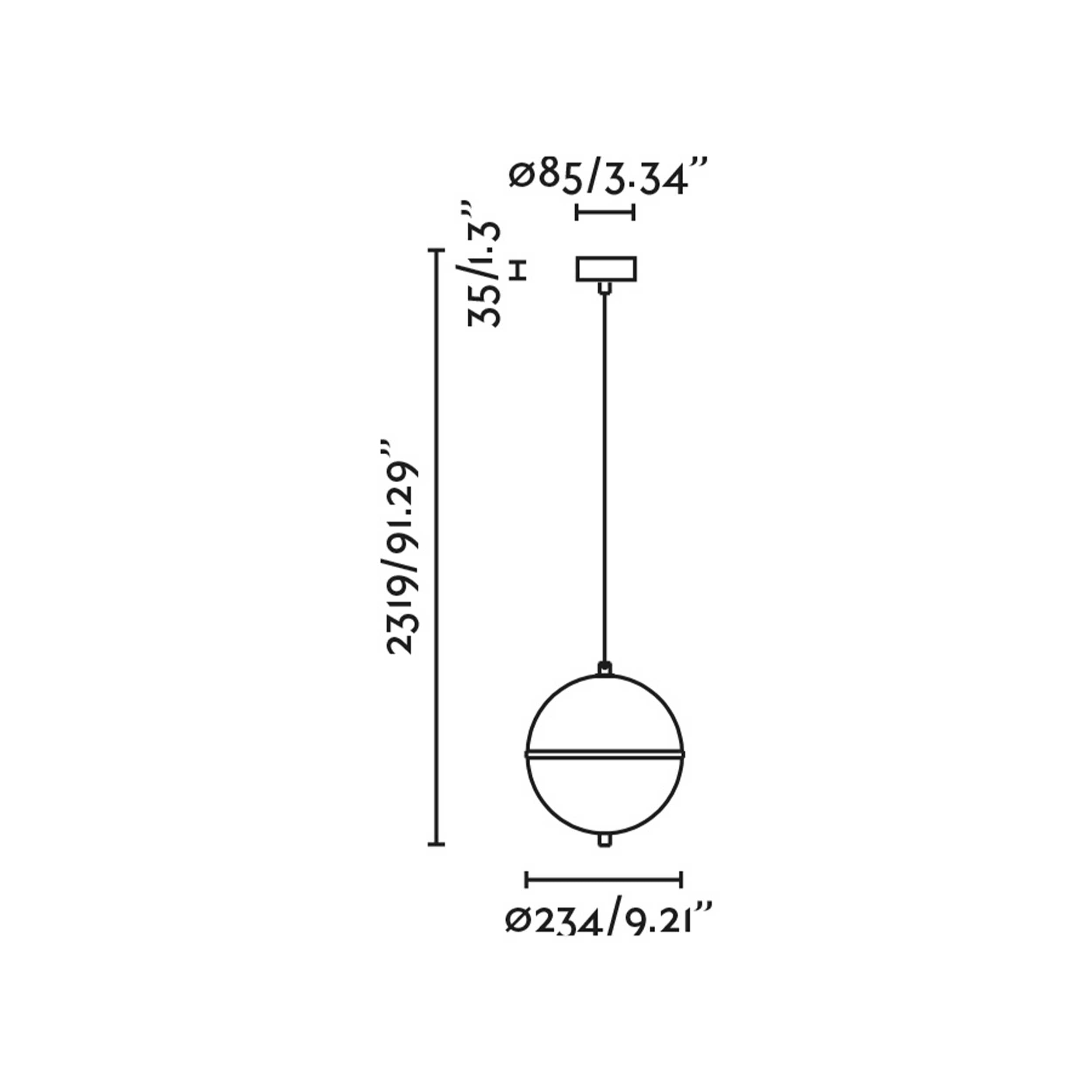 Faro Dome viseća svjetiljka