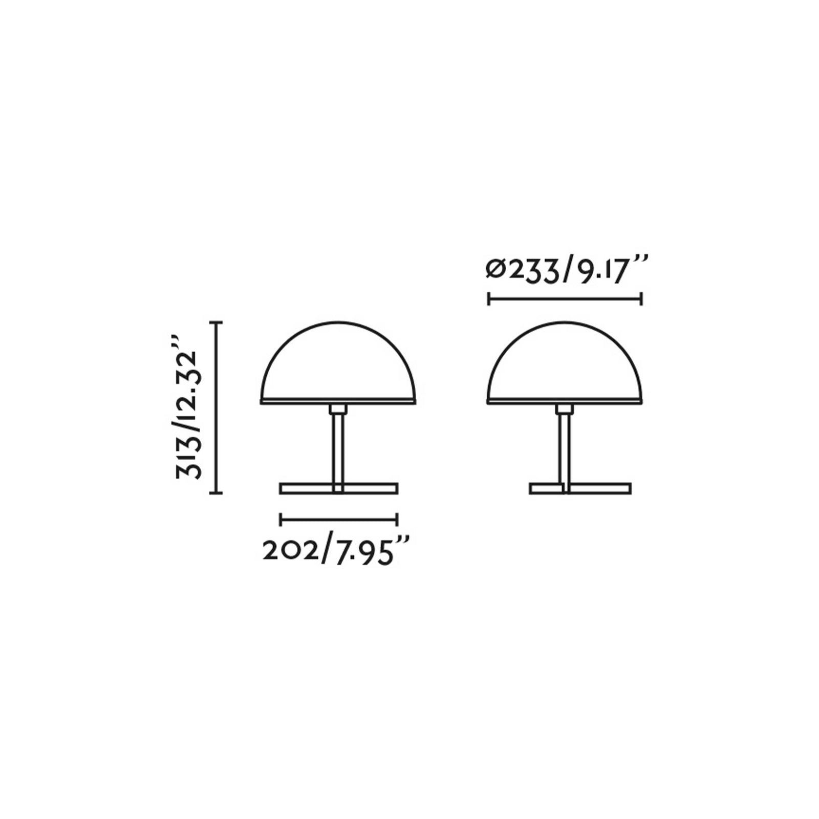 Faro Dome S E27 stolna lampa