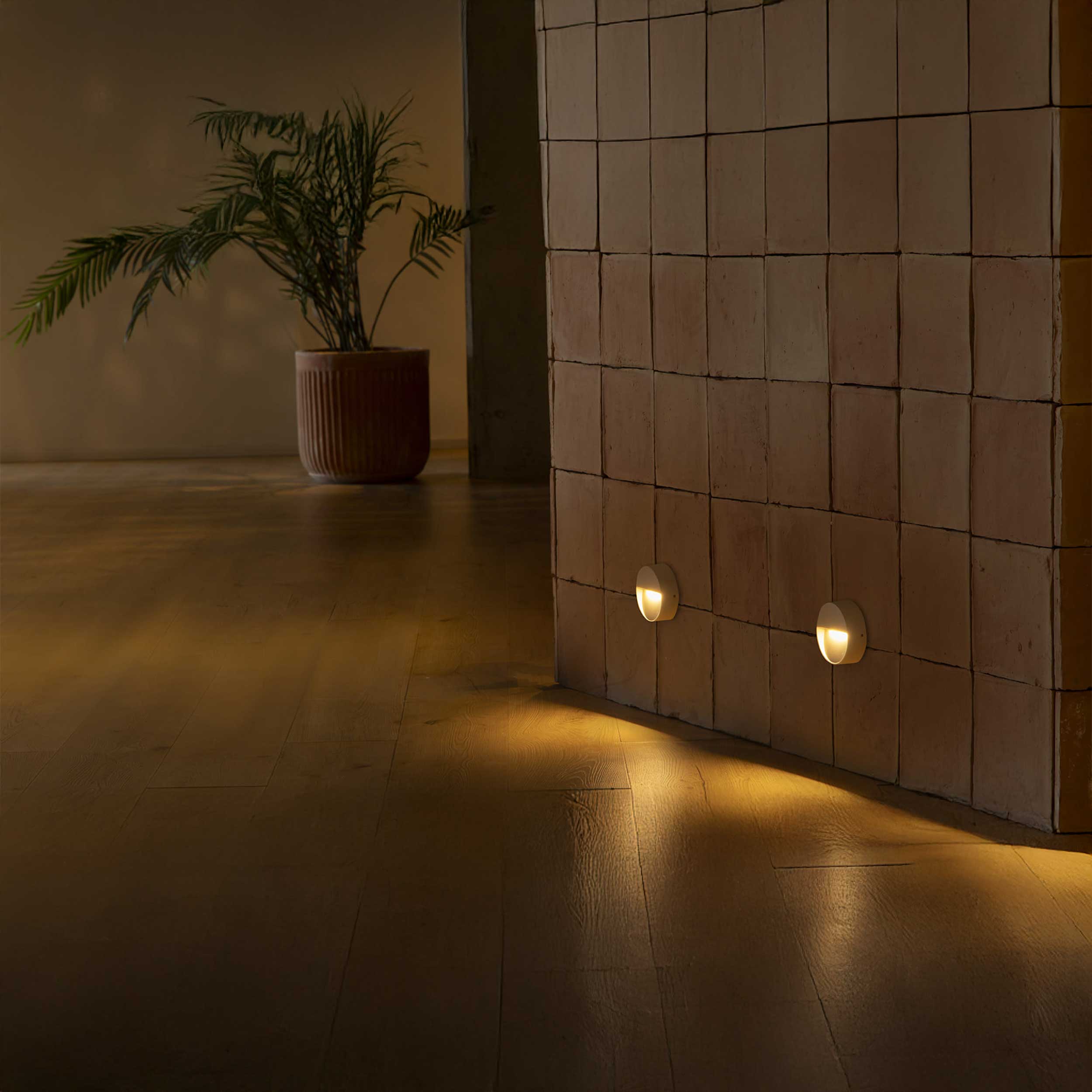 Faro Dune LED okrugla vanjska zidna svjetiljka IP65