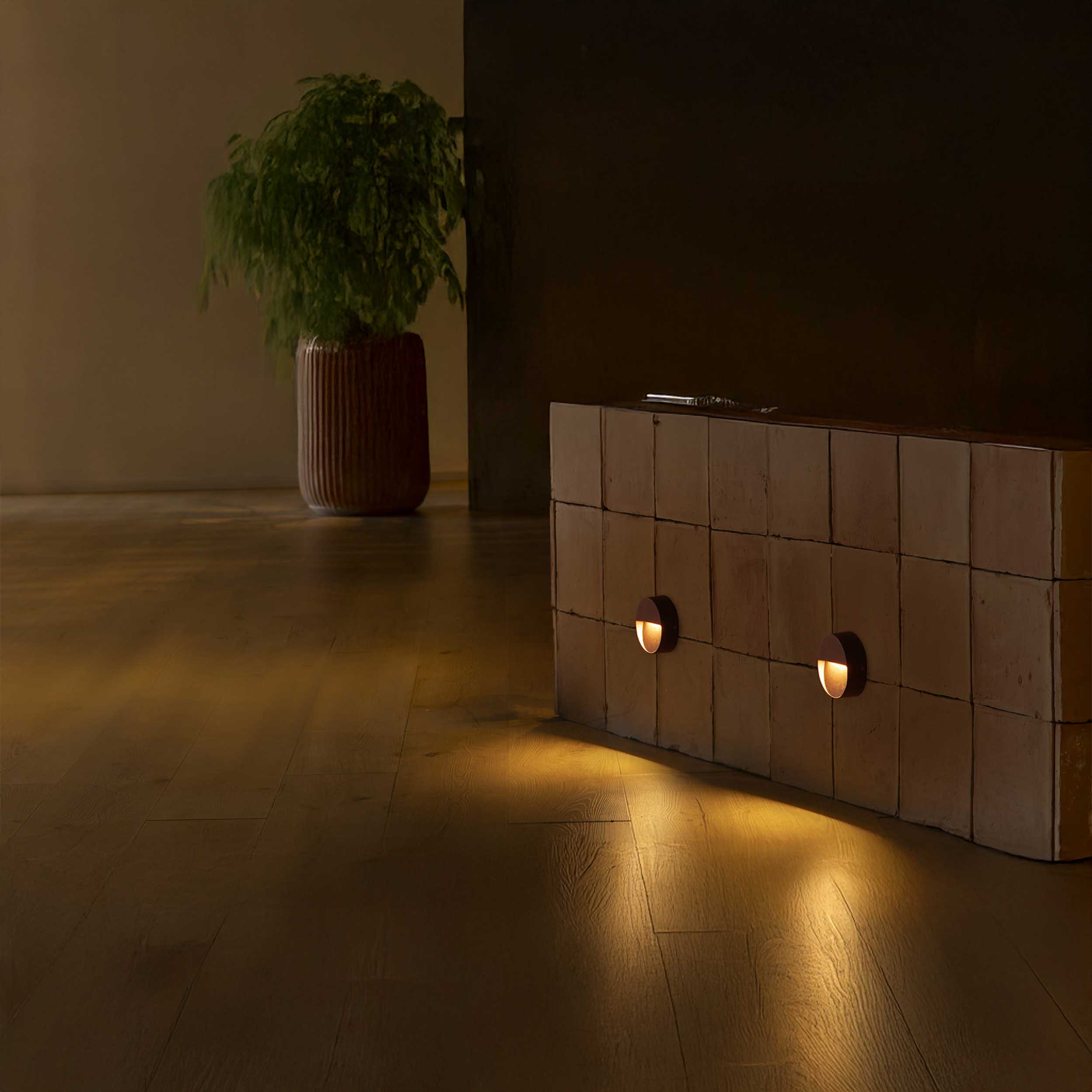 Faro Dune LED okrugla vanjska zidna svjetiljka IP65