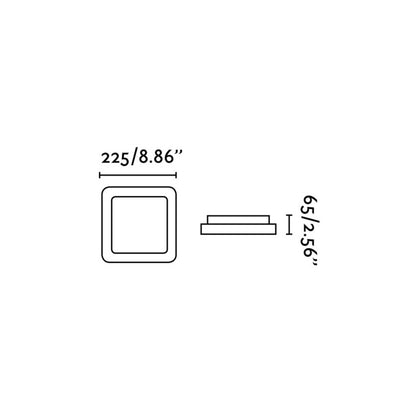 Faro Iris LED přisazené čtvercové svítidlo