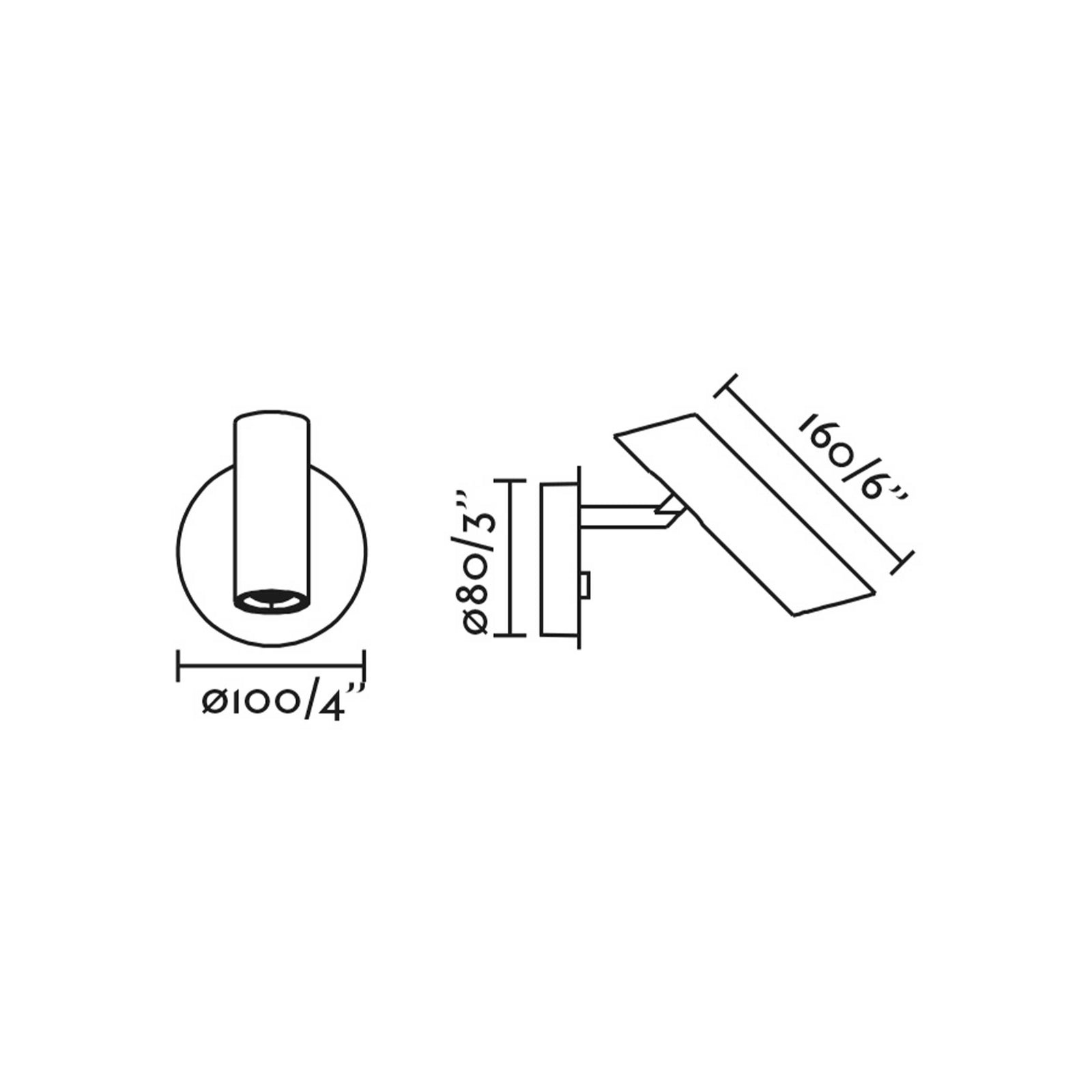 Faro Leo LED zidna svjetiljka za uz krevet