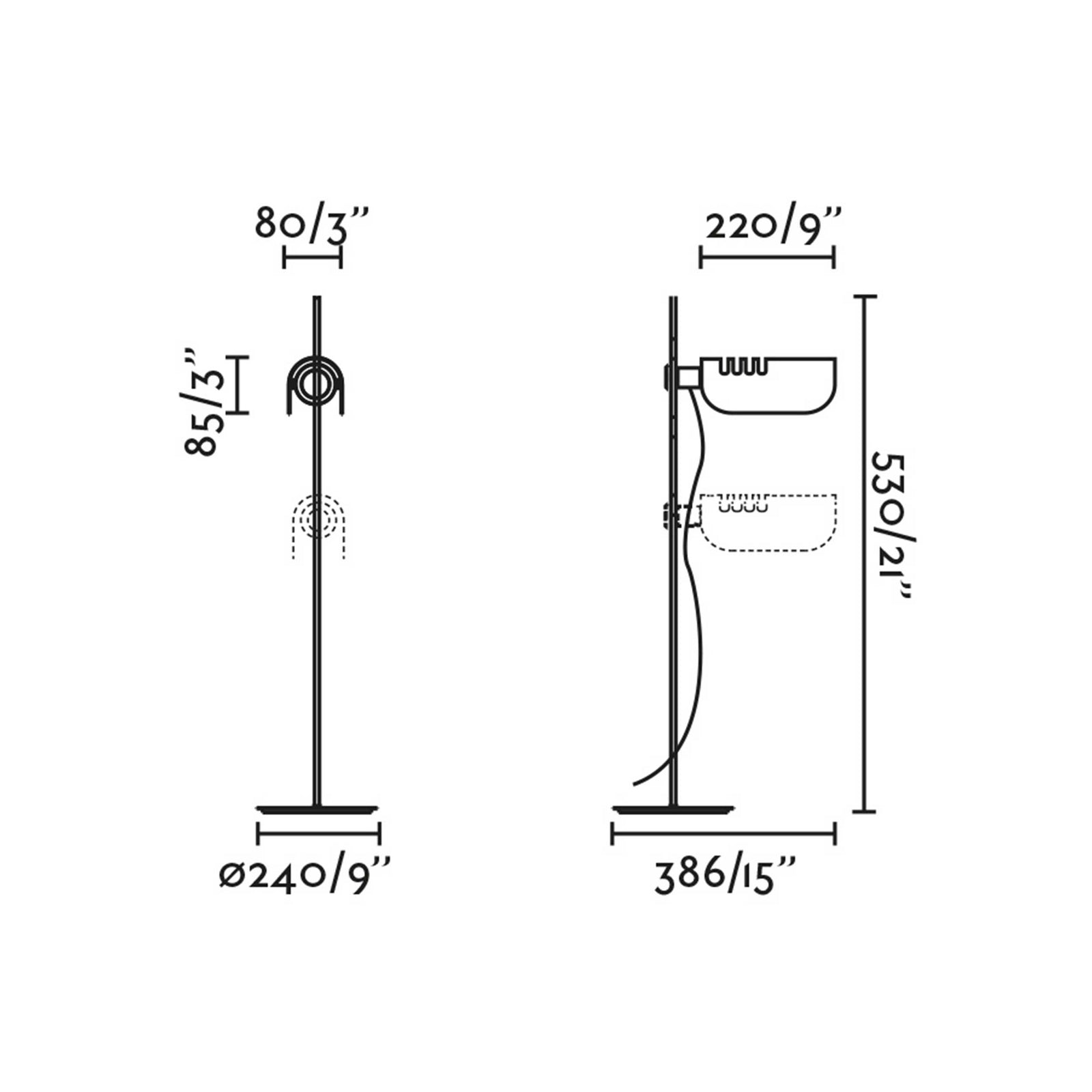 Faro Martinica E27 stolna lampa