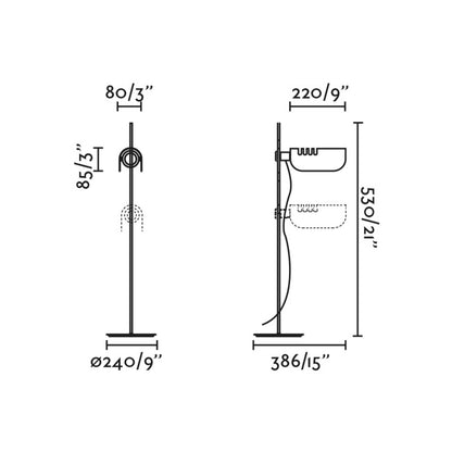 Faro Martinica E27 stolna lampa
