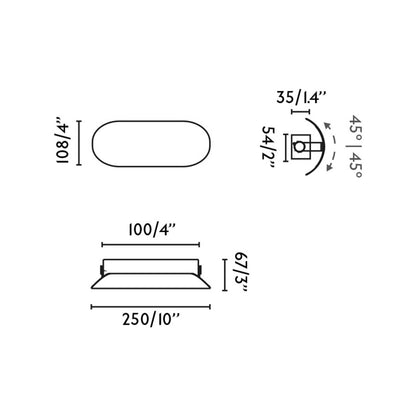 Faro Novo LED zidna ambijentalna svjetiljka