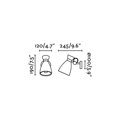 Zidna svjetiljka Faro Retro E14