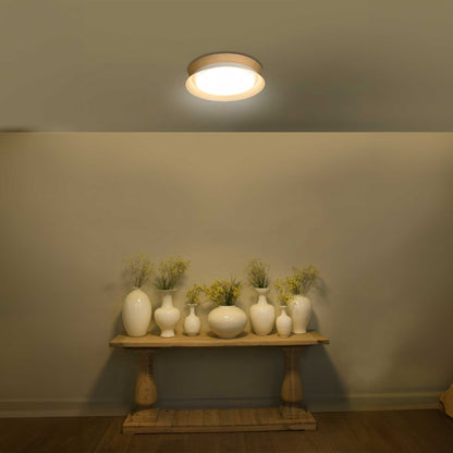 Faro Tender LED přisazené dřevěné svítidlo