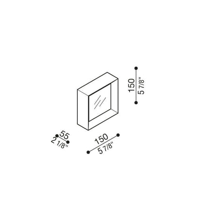 Lombardo Flo Q LED Čtvercové Svítidlo Přisazené IP20 IK06