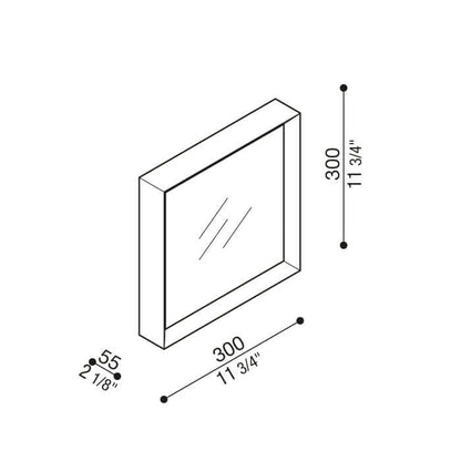 Lombardo Flo Q LED Čtvercové Svítidlo Přisazené IP20 IK06