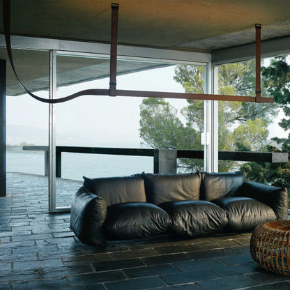 Flos Belt LED závěsné kožené svítidlo