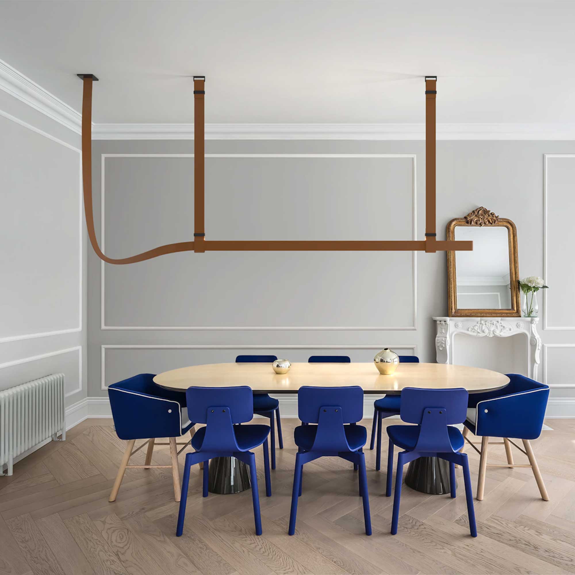 Flos Belt LED závěsné kožené svítidlo