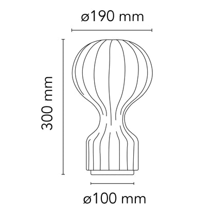 Flos Gatto E14 ikonická stolní lampa