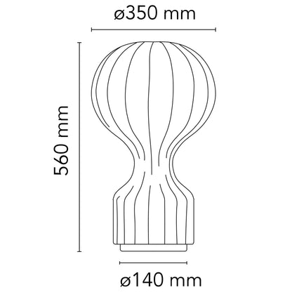 Flos Gatto E27 ikonická stolní lampa