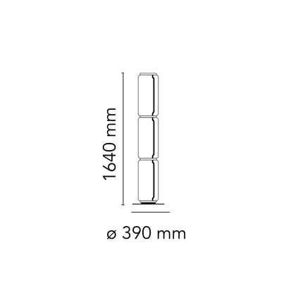 Flos Noctambule LED stojací skleněné svítidlo