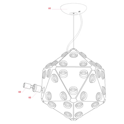 Flos Taraxacum 88 E27 závěsné svítidlo