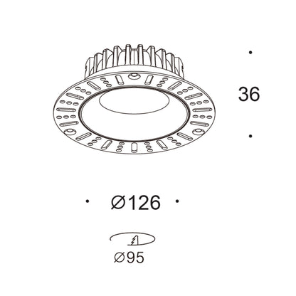 Invisio LED trimless zápustné svítidlo Ra>90