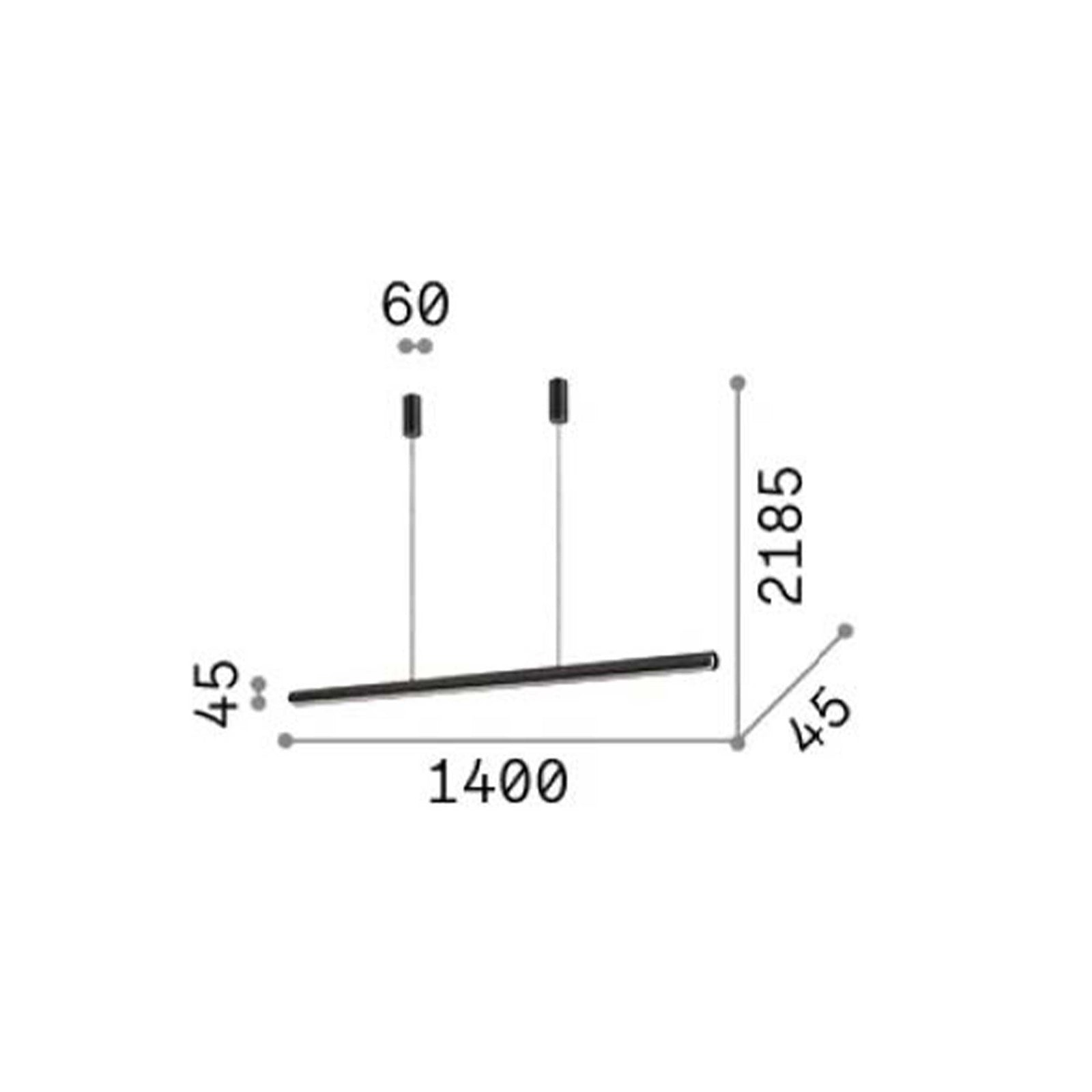 Ideal Lux Dorica LED linearna viseća svjetiljka