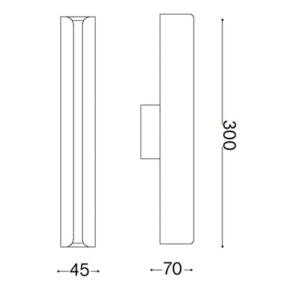 Ideal Lux Dorica LED zidna svjetiljka