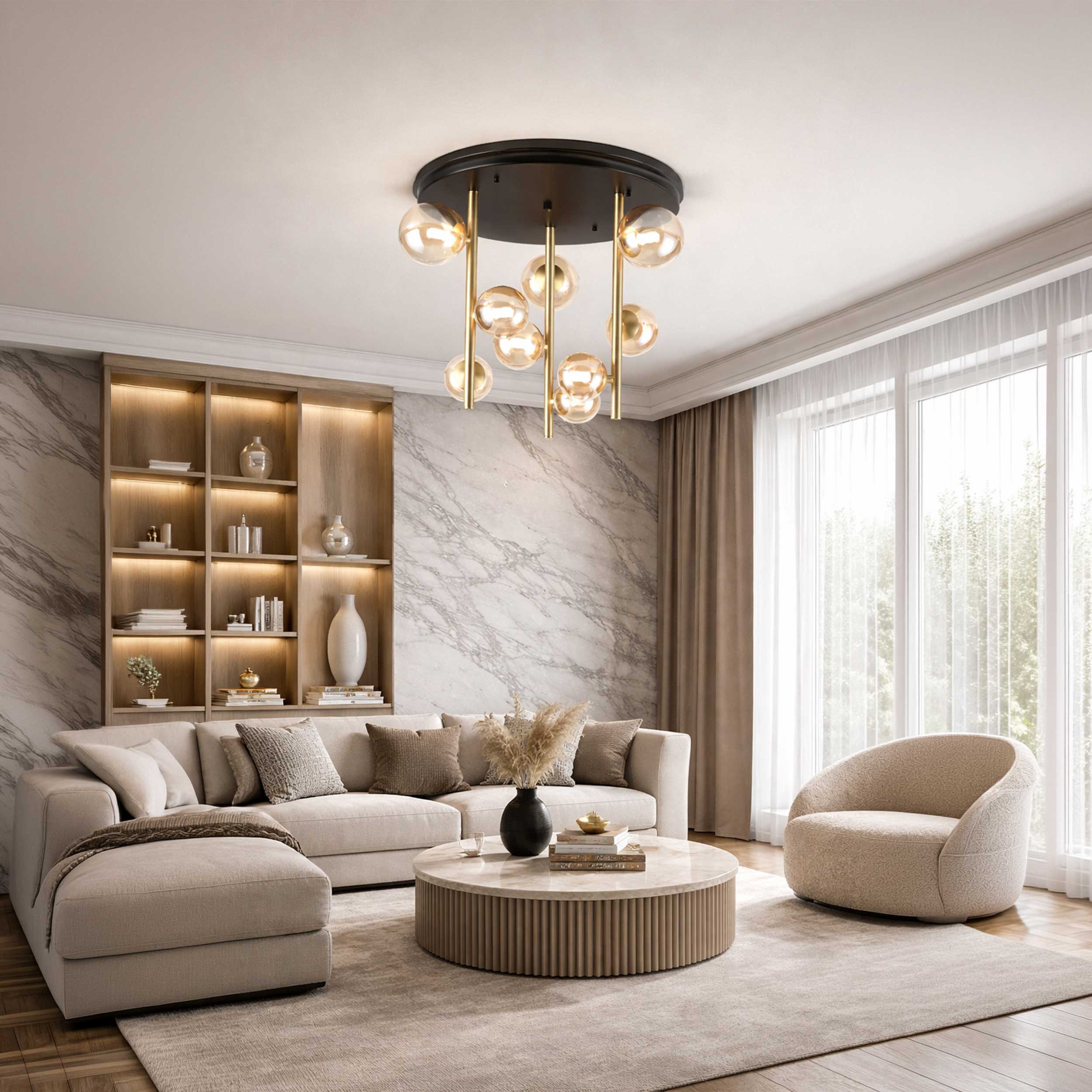 Ideal Lux Perlage G9 površinski montirana stropna svjetiljka