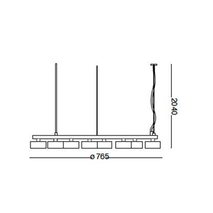 Ideal Lux Minor GX53 okruglo viseće svjetlo