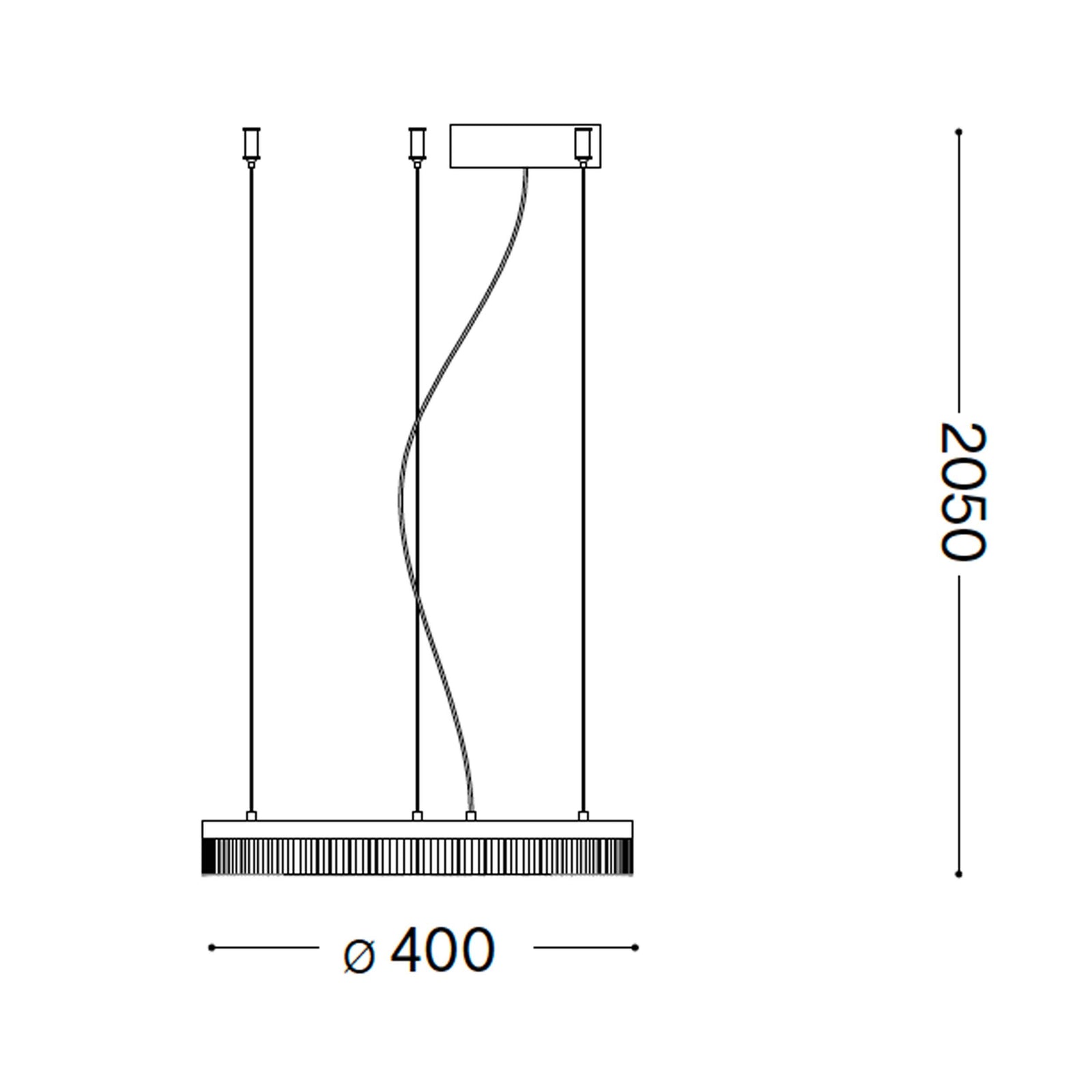 Ideal Lux Crown LED kružni viseći luster