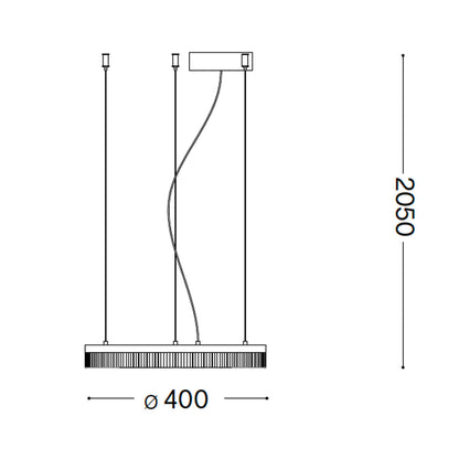 Ideal Lux Crown LED kružni viseći luster