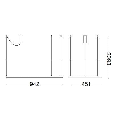 LED viseća svjetiljka Ideal Lux Waves