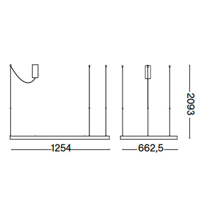 LED viseća svjetiljka Ideal Lux Waves