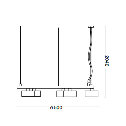 Ideal Lux Minor GX53 okruglo viseće svjetlo